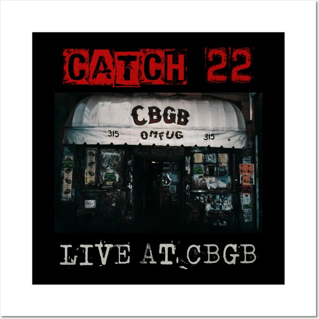catch 22 live at cbgb Wall Art by kusuka ulis